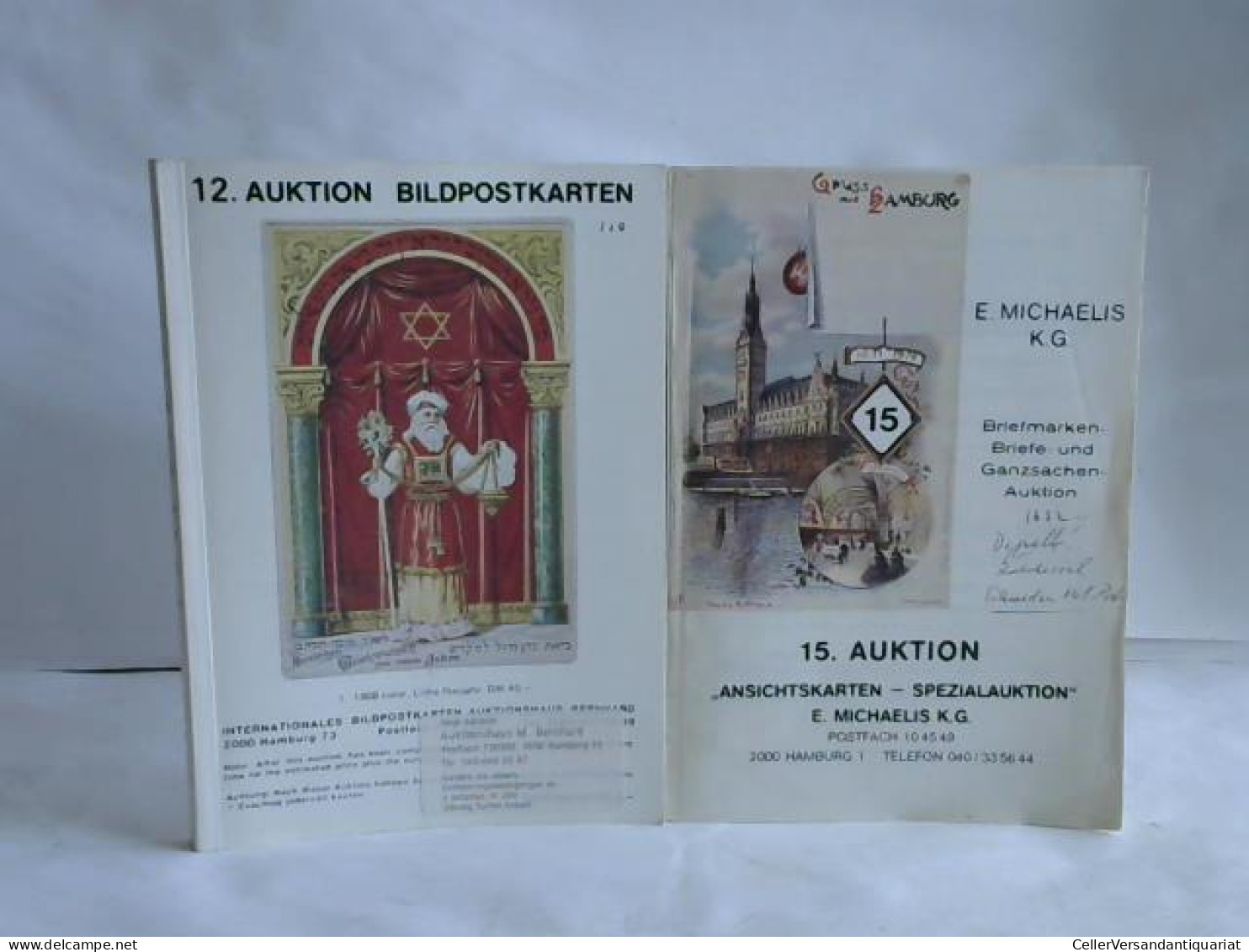12. Auktion Bildpostkarten / 15. Auktion Ansichtskarten -Spezialaktion. 2 Kataloge Von Auktionshaus M. Bernhard / E.... - Ohne Zuordnung