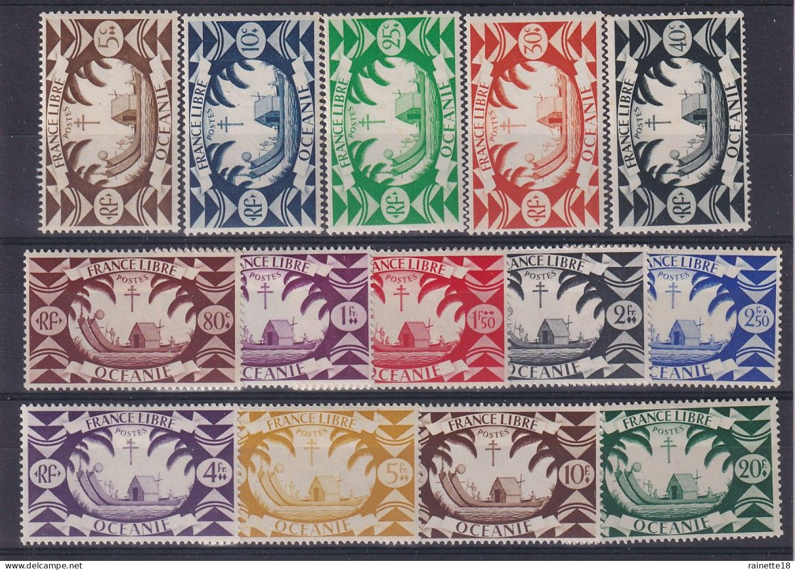 Océanie                               155/168 * - Unused Stamps