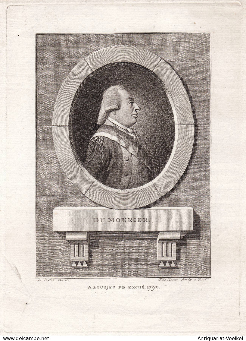 Du Mourier - Charles-Francois Dumouriez (1739-1823) French Military Officer General Minister Of War Kriegsmini - Estampes & Gravures