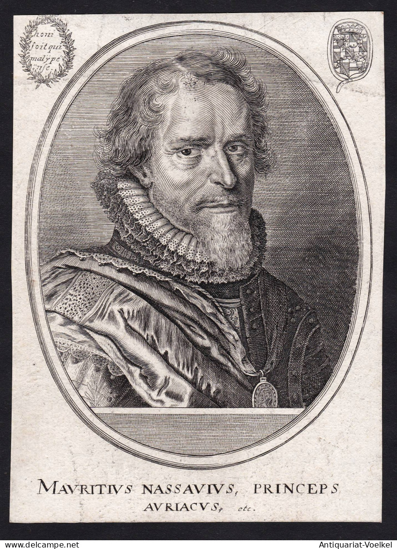 Mauritius Nassavius, Princeps Auriacus - Maurits Van Oranje (1576-1625) Moritz V. Oranien Nassau Dillenburg Ho - Estampes & Gravures