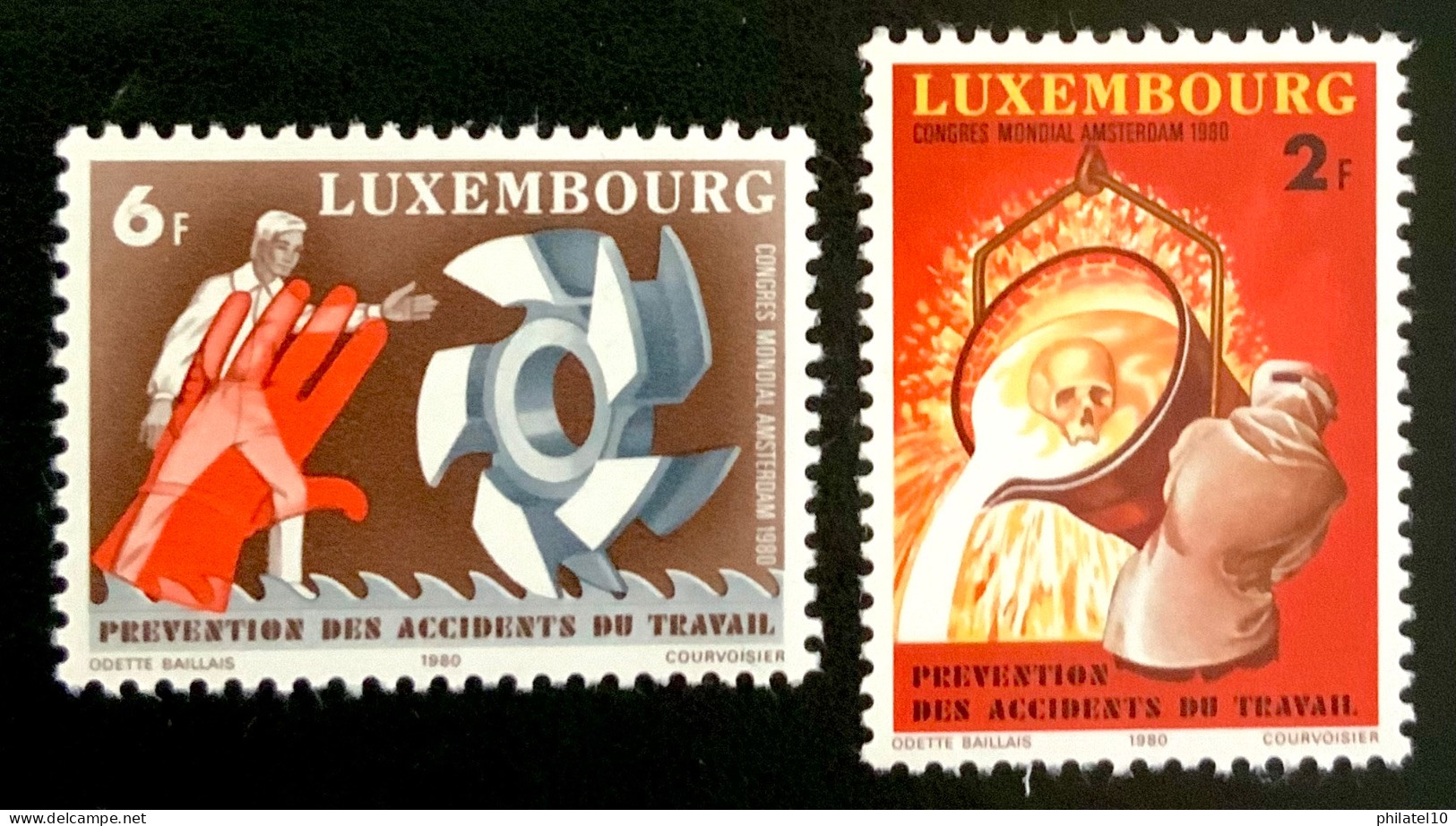 1980 LUXEMBOURG - PRÉVENTION DES ACCIDENTS DU TRAVAIL - NEUF** - Neufs