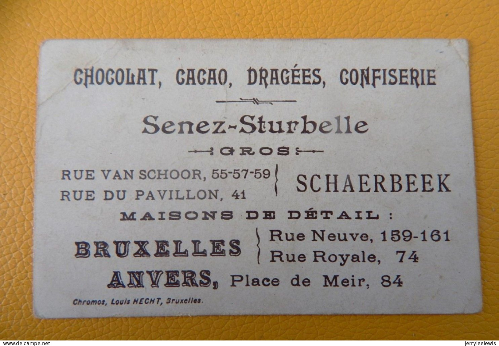 CHROMO CHOCOLAT  SENEZ-STURBELLE  (Bruxelles)  -  Retraite Des Hussards Hollandais  - (10.5 X 7.5 Cm) - Liebig