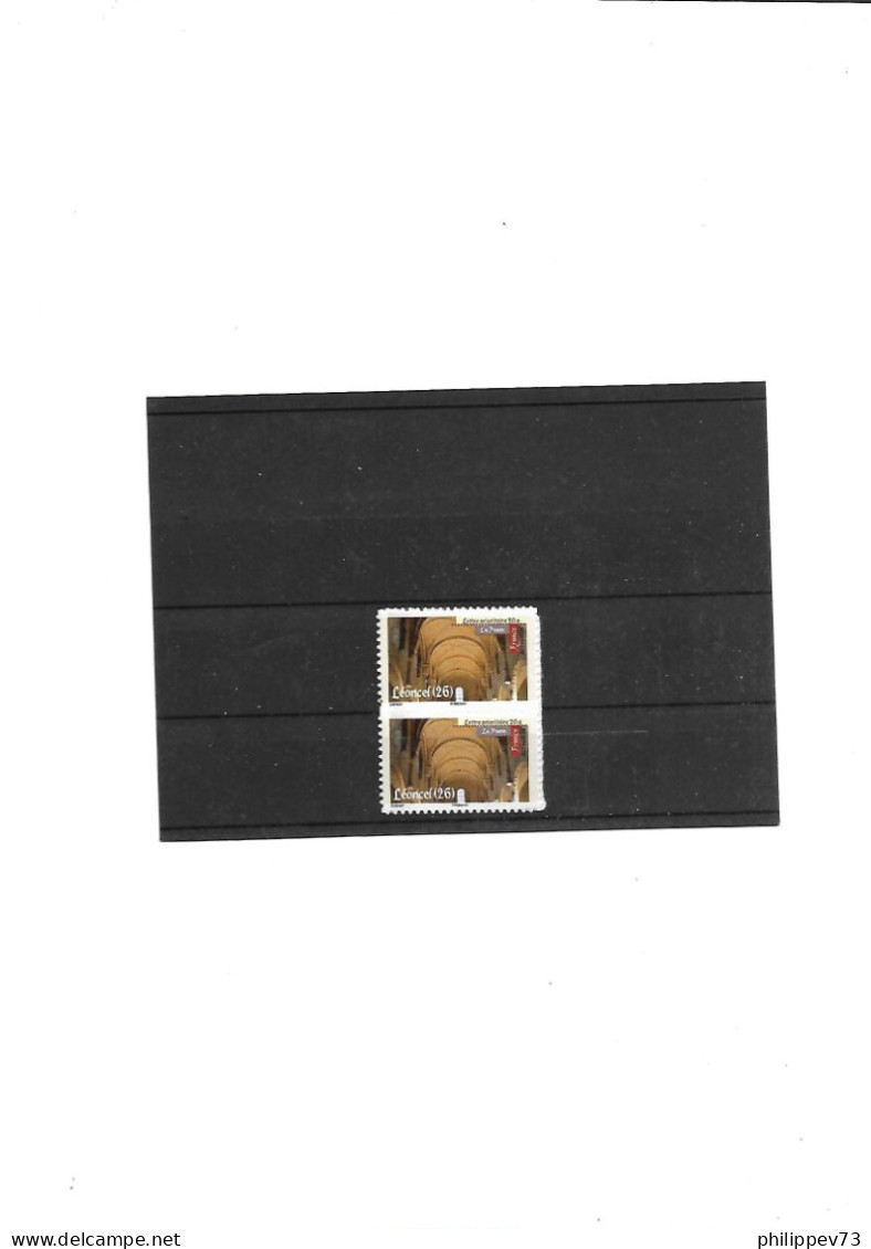 TP Autoadhésif Art Roman Abbaye De Léoncel Année 2010 N° 456A X 2  N** Support Blanc - Unused Stamps