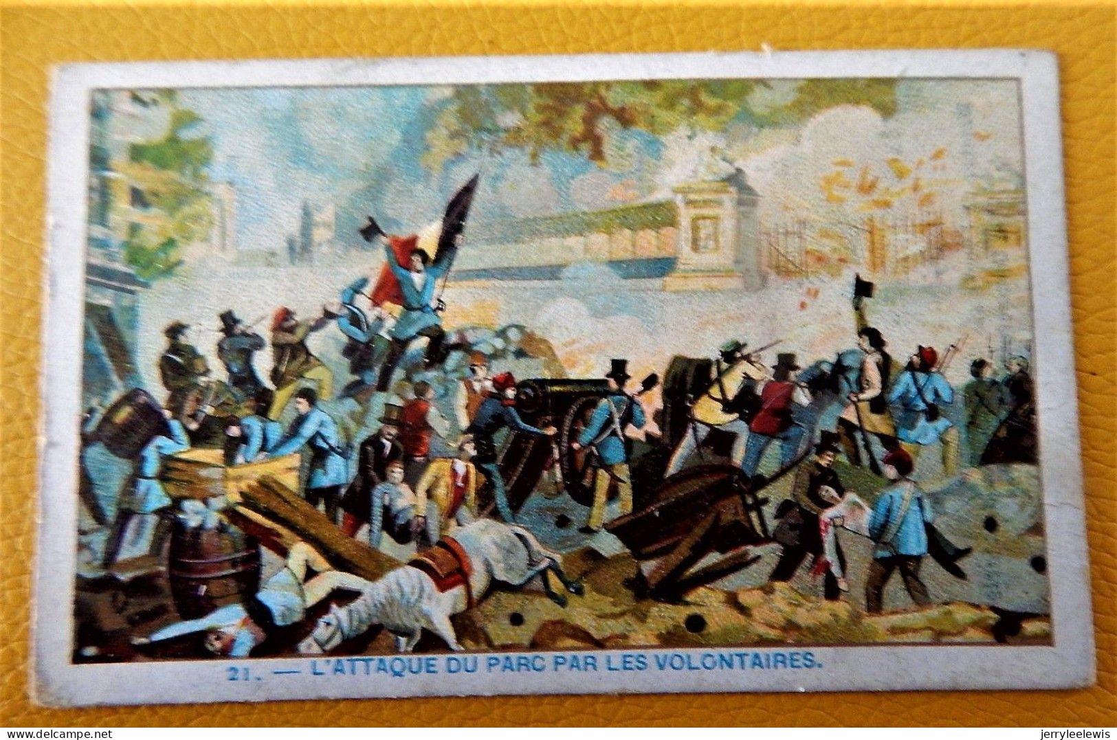 CHROMO  " LA KABILINE "  -   Philippe Van Artevelde Haranguant Les Gens Des Communes  -  (10.5 X 7.5 Cm) - Liebig