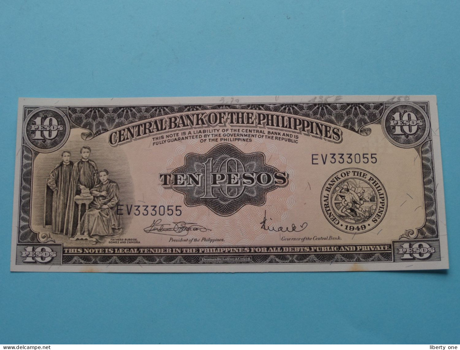 10 Pesos Ten ( EV333055 ) Isgn. 8 ( Voir / See > Scans ) UNC ! - Philippinen