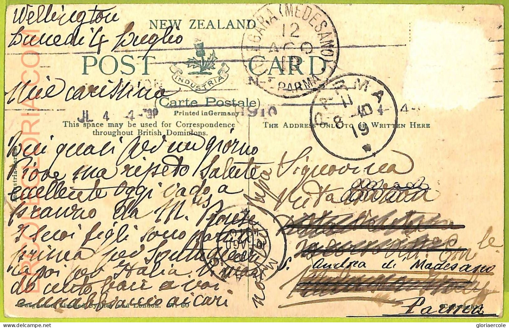 Ae9170 - NEW ZEALAND - VINTAGE POSTCARD - Wellington - 1910 - Nueva Zelanda