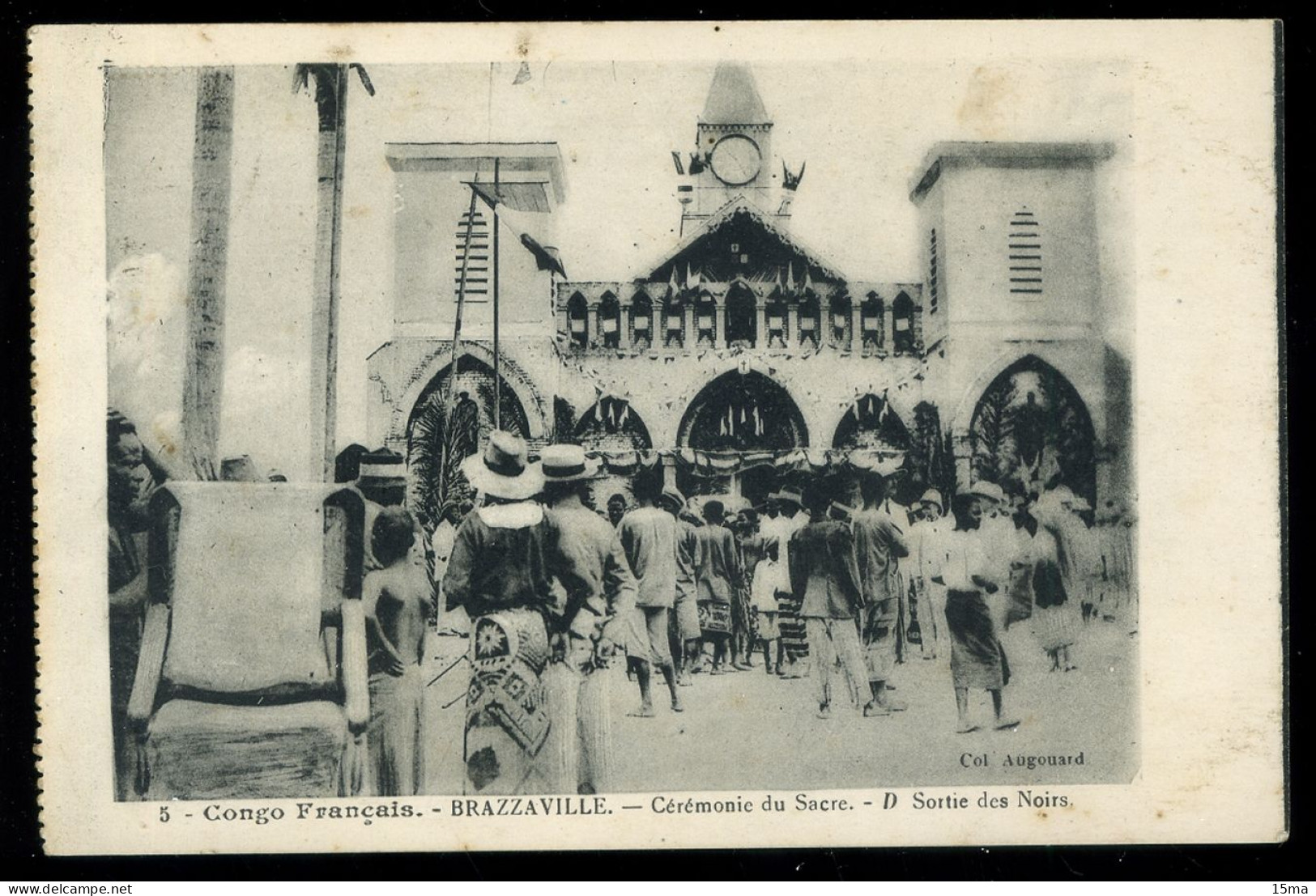 Congo Français BRAZZAVILLE Cérémonie Du Sacre Sortie Des Noirs 1927 - Brazzaville