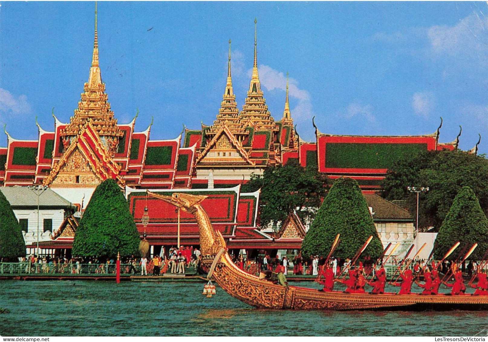 THAILANDE - The Royal Barge Suphannahong - Animé - Bateau - Carte Postale - Thailand