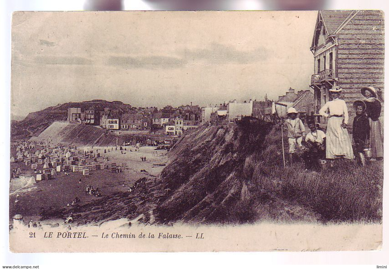 62 - LE PORTEL - CHEMIN De La FALAISE - ANIMÉE - - Le Portel