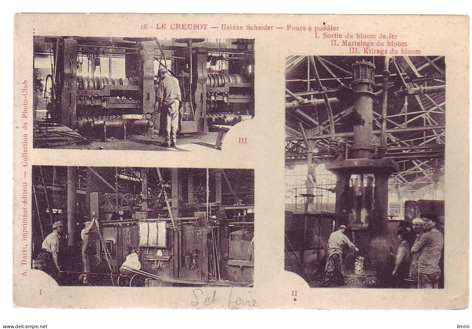 71 - LE CREUSOT - USINE SCHNEIDER - FOUR à PUDDLER - MULTIVUES - ANIMÉE  - - Le Creusot