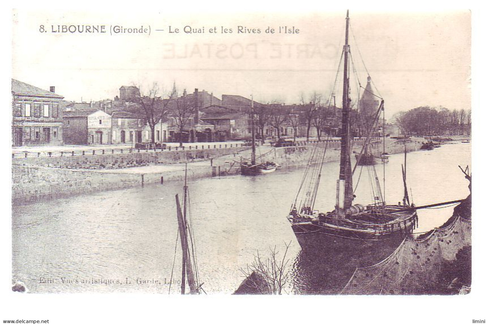 33 - LIBOURNE - Le QUAI Et Les RIVES De L'ISLE - - Libourne