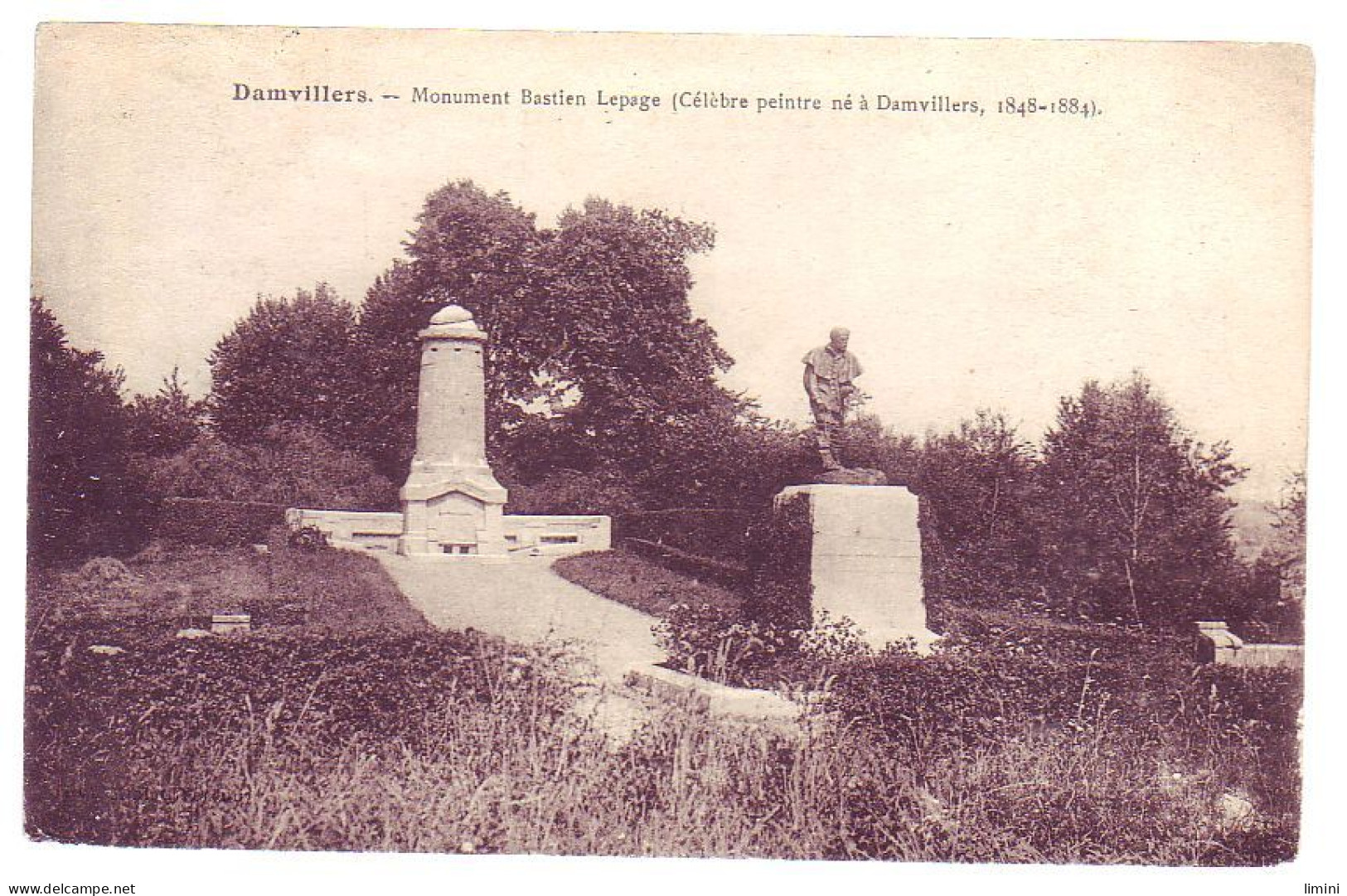 55 - DAMVILLERS - MONUMENT BASTIEN LEPAGE - PEINTRE, 1848-1884  - - Damvillers