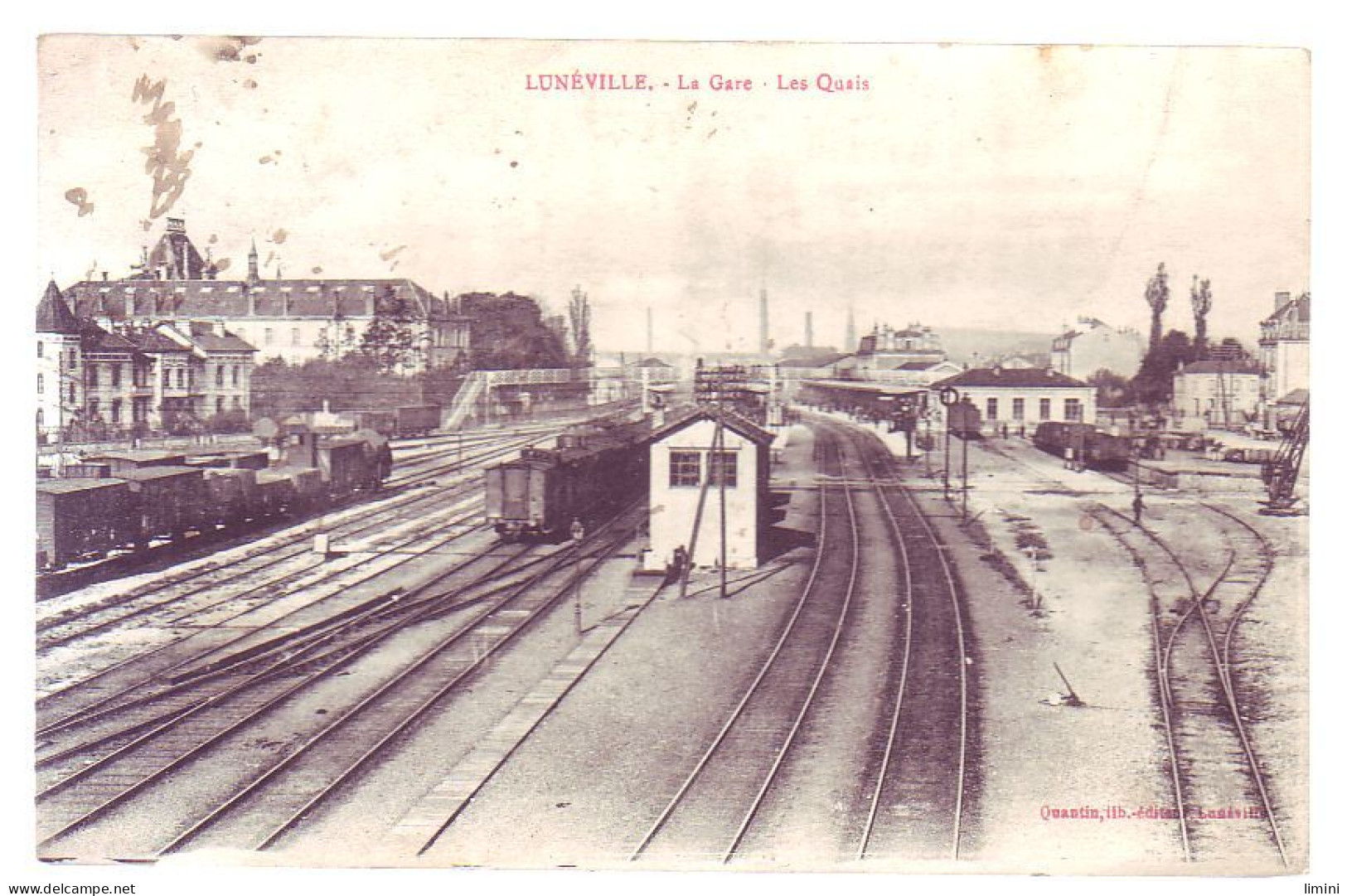 54 - CHEMIN De FER - LUNEVILLE - LES QUAIS De La GARE - ANIMÉE - - Luneville