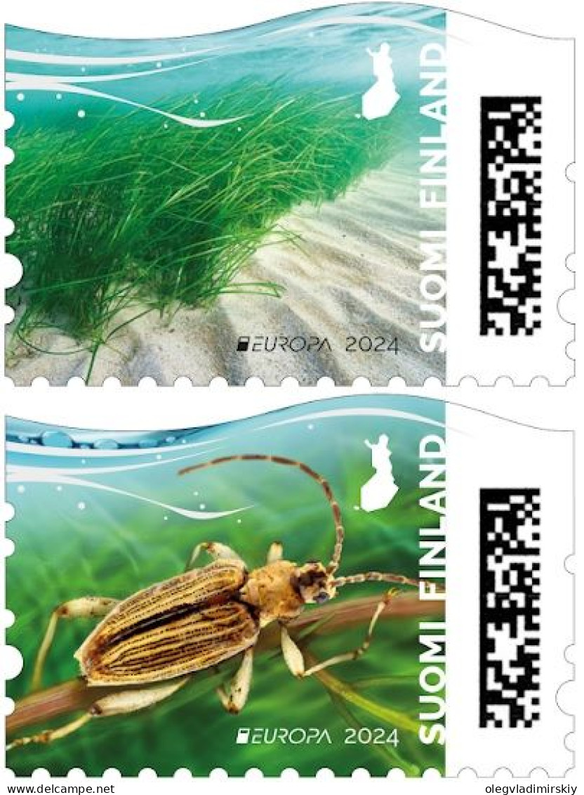 Finland Finnland Finlande 2024 Europa CEPT Underwater Fauna & Flora Set Of 2 Stamps MNH - 2024