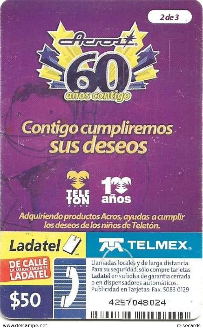 Mexico: Telmex/lLadatel - 2011 Acros 60 Anos Contigo - Mexiko