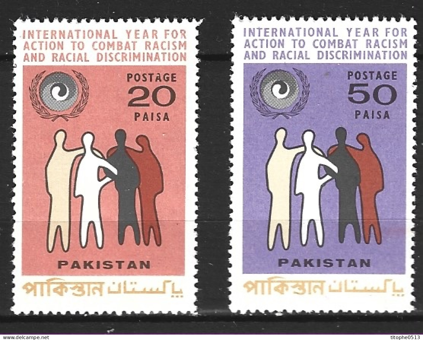 PAKISTAN. N°299-300 De 1971. Racisme. - Pakistán