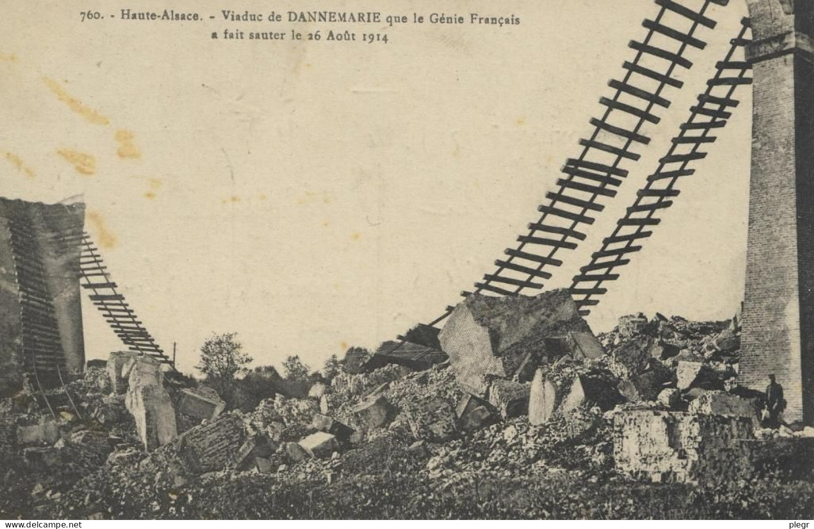 68068 01 01#2 - DANNEMARIE - VIADUC QUE LE GENIE FRANCAIS A FAIT SAUTER LE 26 AOÛT 1914 - Dannemarie