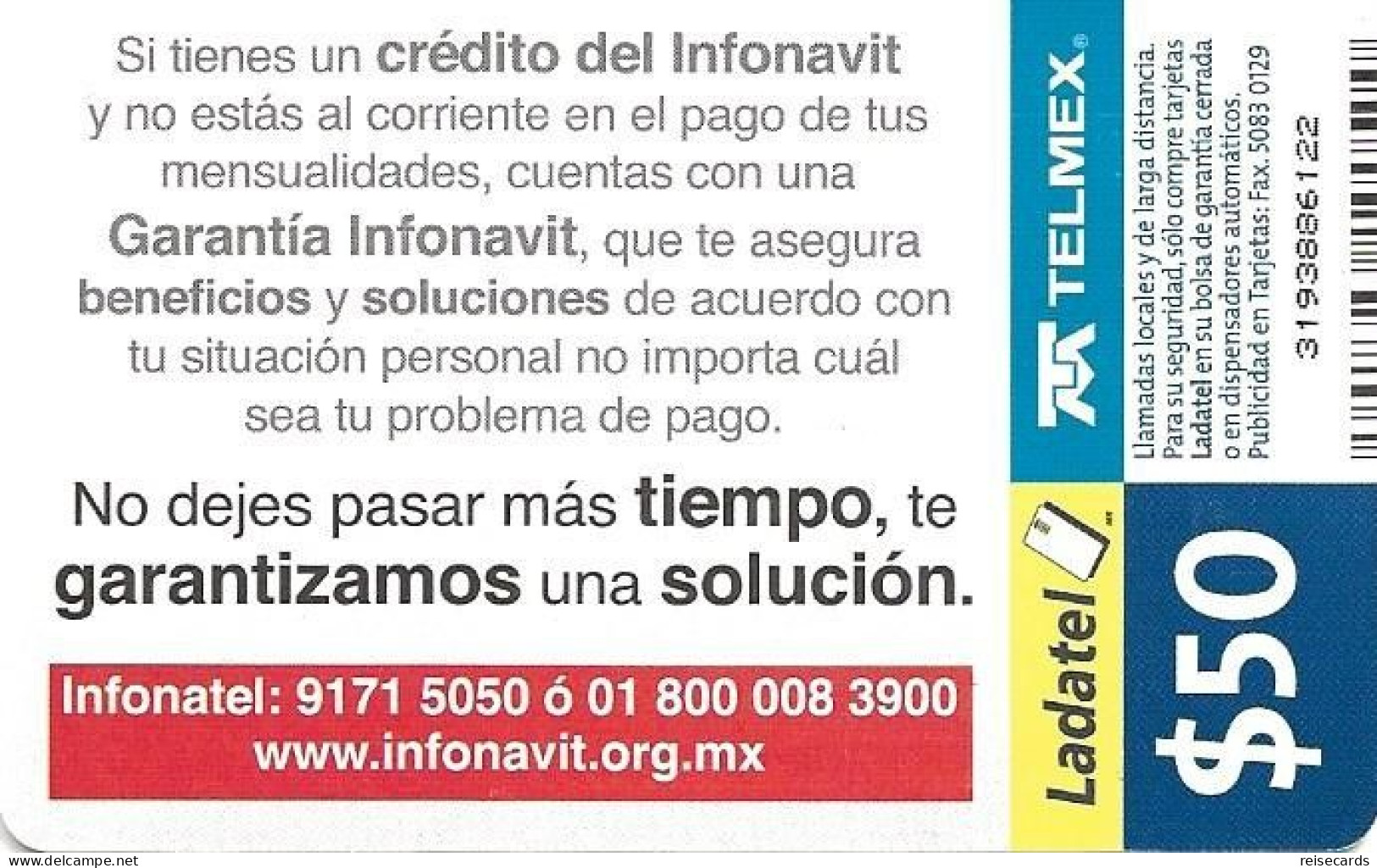 Mexico: Telmex/lLadatel - 2008 Invonavit - Mexico
