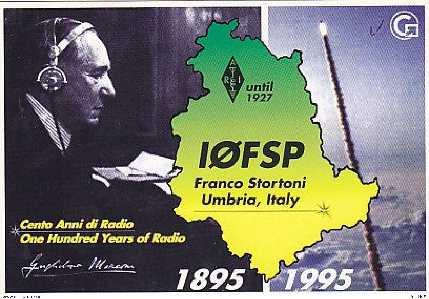 AK 210497 QSL - Italy - UmbrIa - Radio Amateur