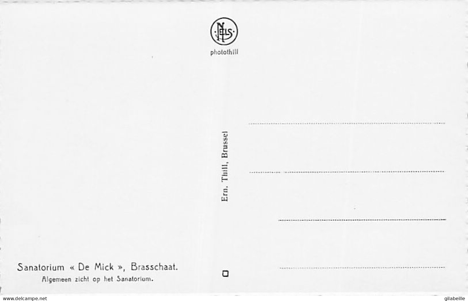 BRASSCHAAT - sanatorium " De Mick " - 10 zichtkaarten - lot 10 cartes