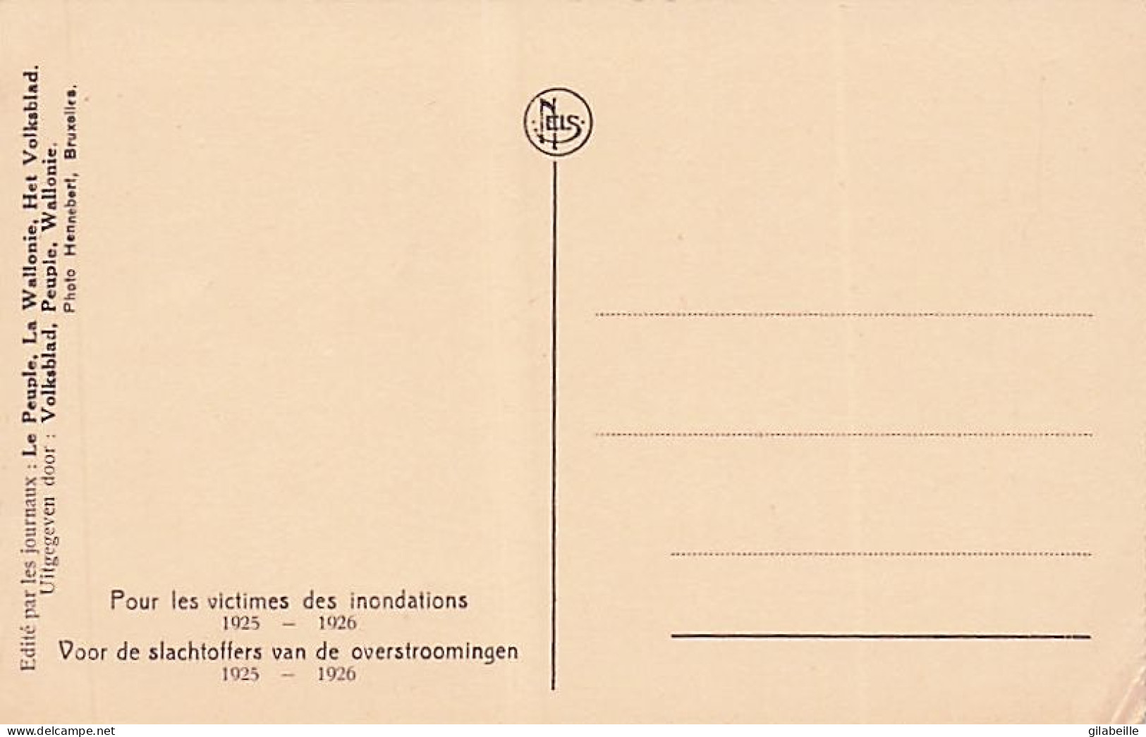 Tilleur - Entrée De La Commune -   Inondations 1925 - 26 - Saint-Nicolas