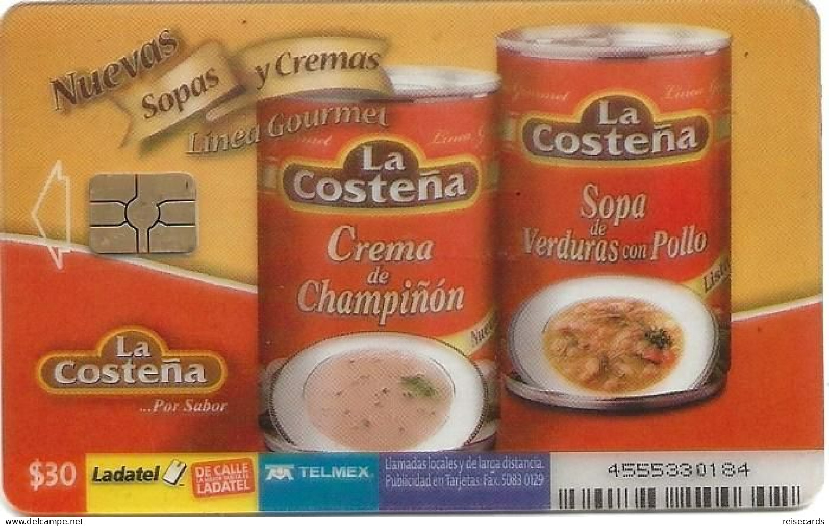 Mexico: Telmex/lLadatel - 2007 La Costena, Linea Gourmet. Transparent - Mexique