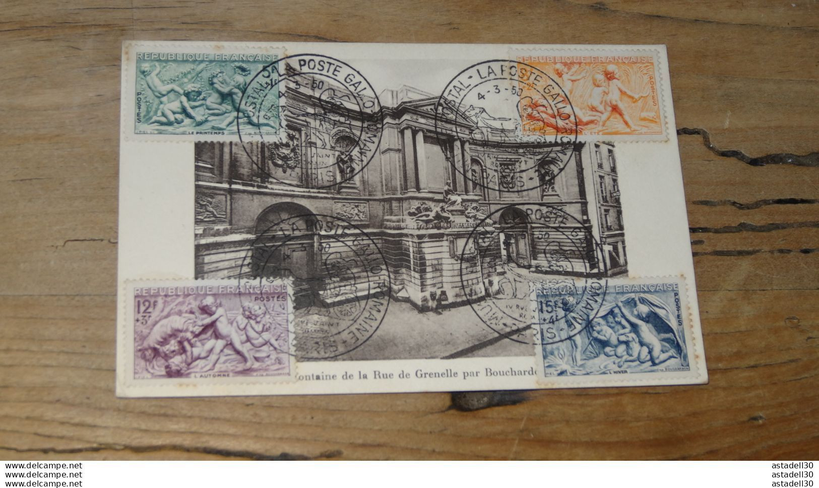 Carte Les Saisons, Musée Postal, Poste Gallo Romaine 1950 ............BOITE1.......... 369 - Storia Postale