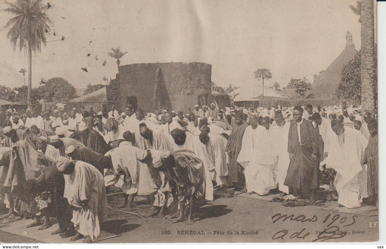2419-145 Avant  1905 N°165  Fête De La Korité    Fortier Photo Dakar    Retrait Le 25-05 - Sénégal