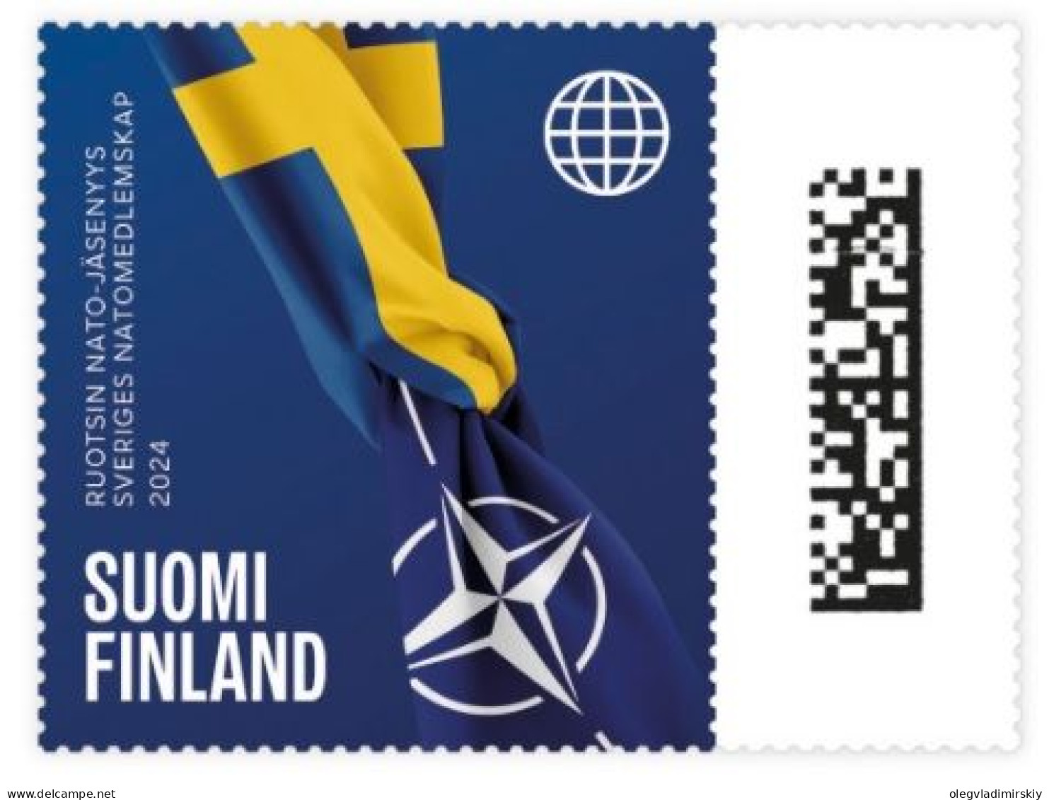 Finland Finnland Finlande 2024 Sweden's Entry Into NATO Stamp MNH - OTAN