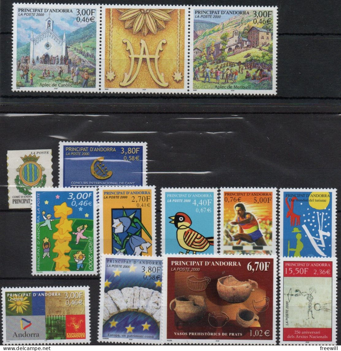 Andorre Année Complète 2000 XXX - Unused Stamps