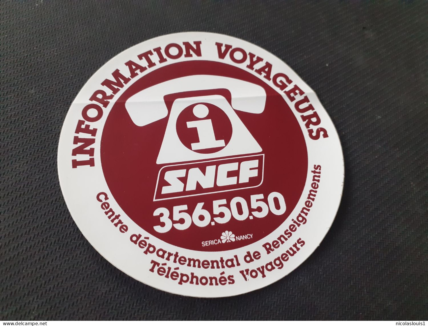 Autocollant SNCF (serica Nancy) - Stickers