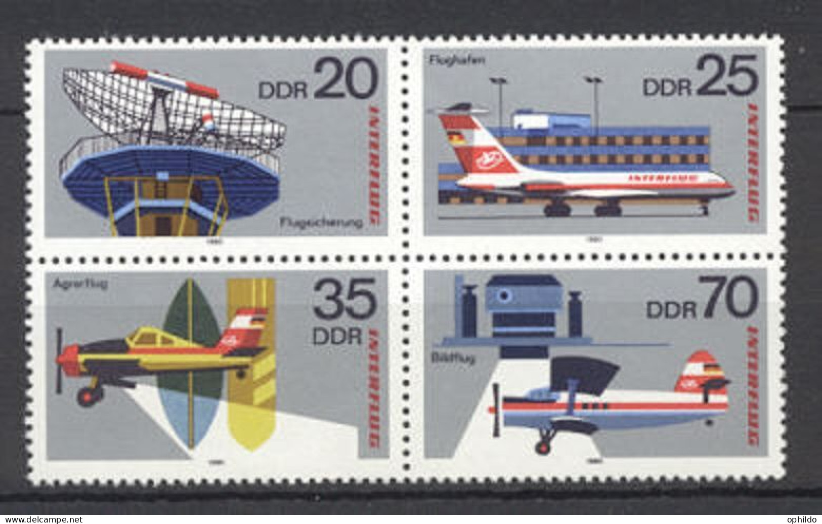 DDR    2177/2180 Se Tenant  * *   TB   - Unused Stamps