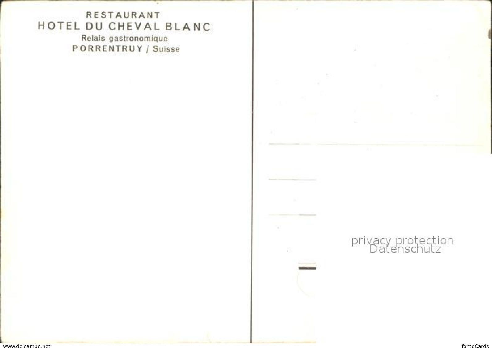 11655167 Porrentruy Hotel Du Cheval Blanc Porrentruy - Sonstige & Ohne Zuordnung