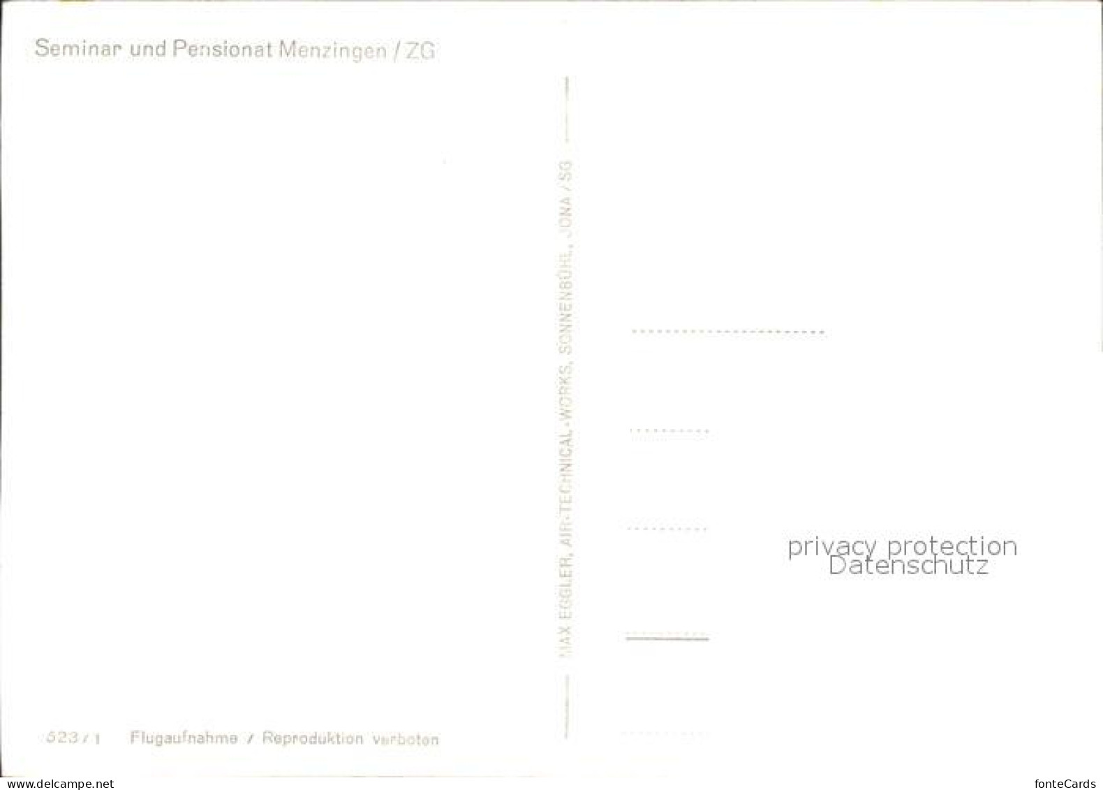 11655055 Menzingen Zug Seminar Und Pensionat Menzingen Zug - Autres & Non Classés