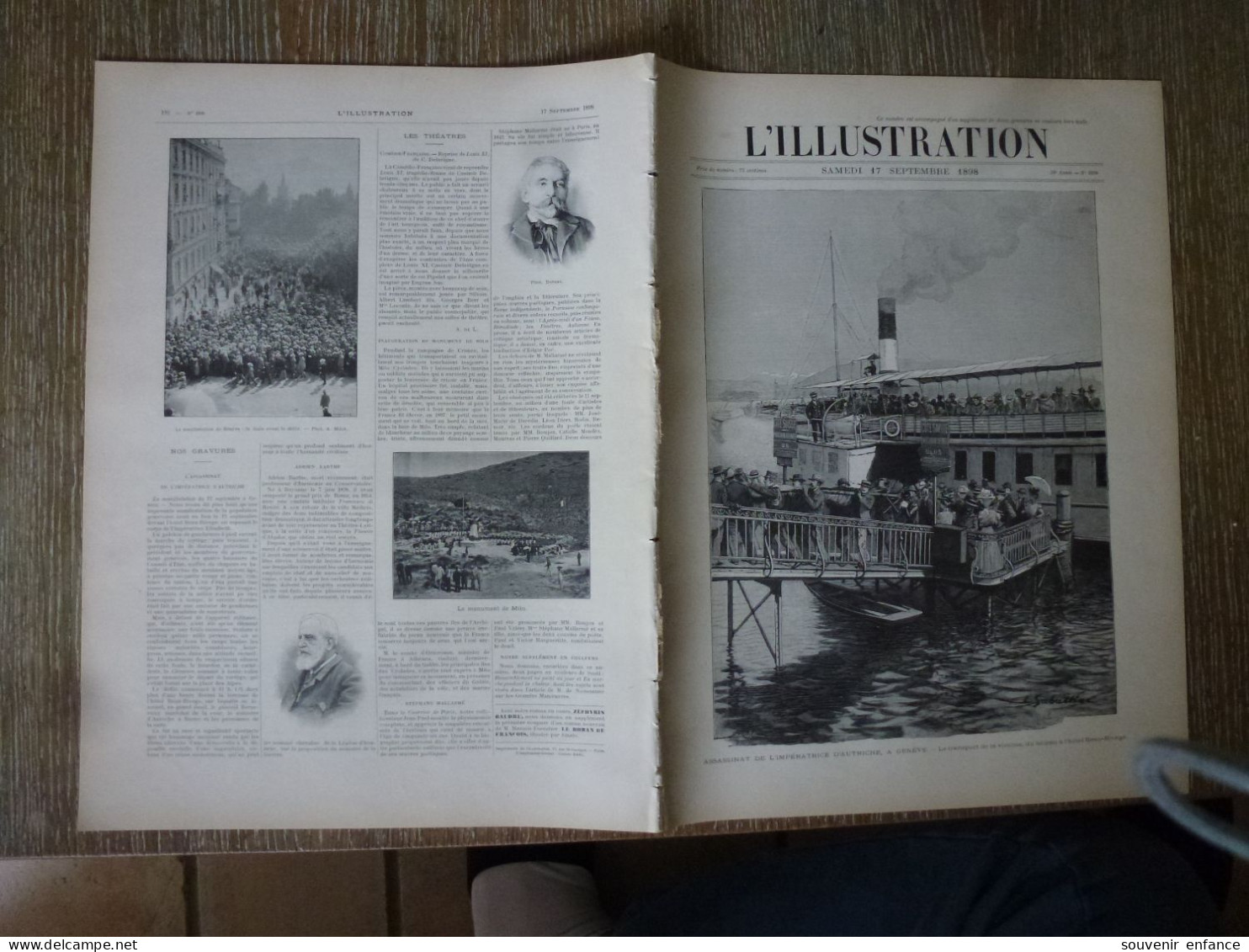 L'Illustration Septembre 1908 Assassinat Impératrice D'Autriche Hôtel Beau Rivage Tolstoï Grandes Manoeuvres - L'Illustration