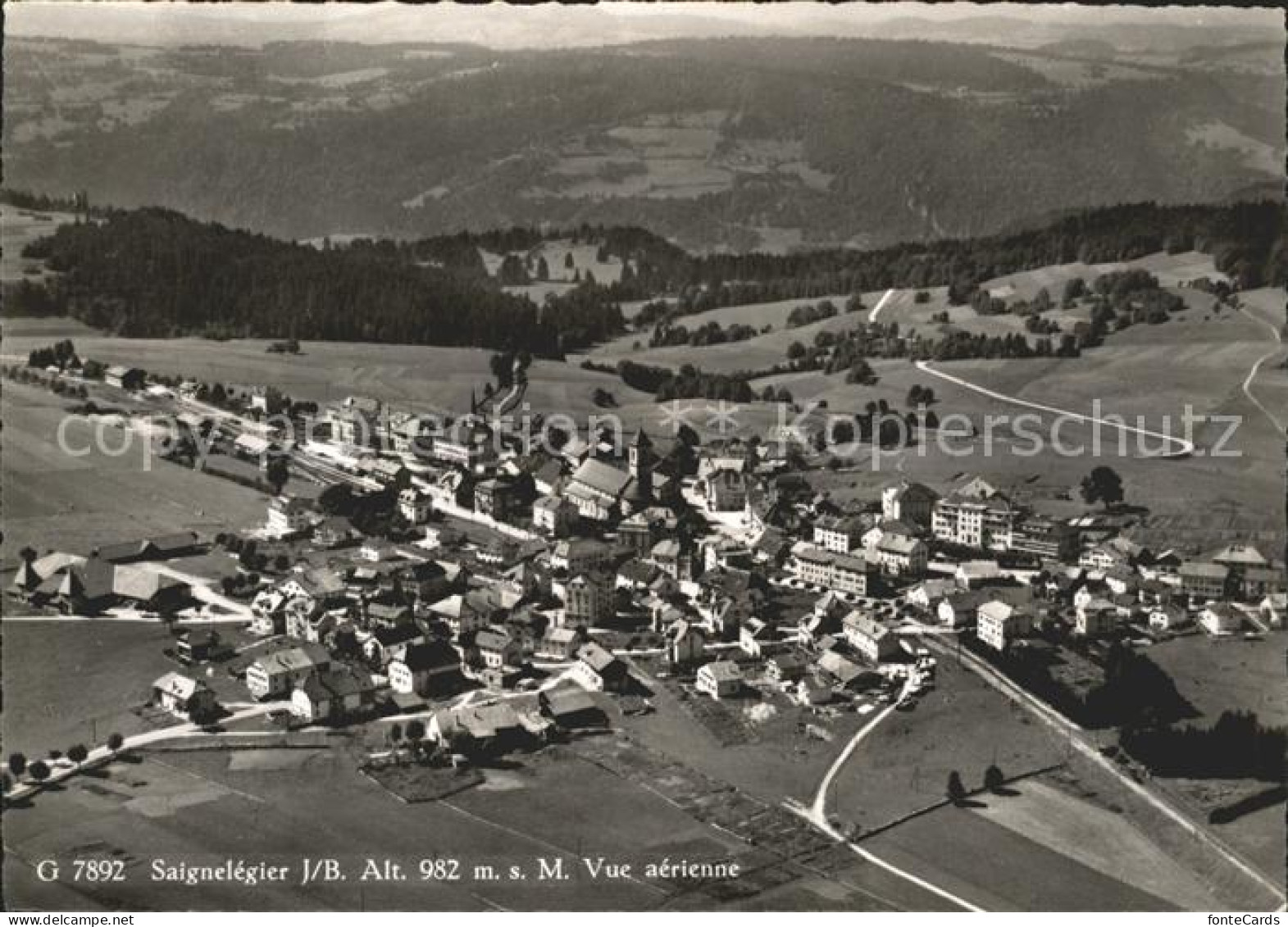 11655008 Saignelegier Vue Aerienne Saignelegier - Sonstige & Ohne Zuordnung