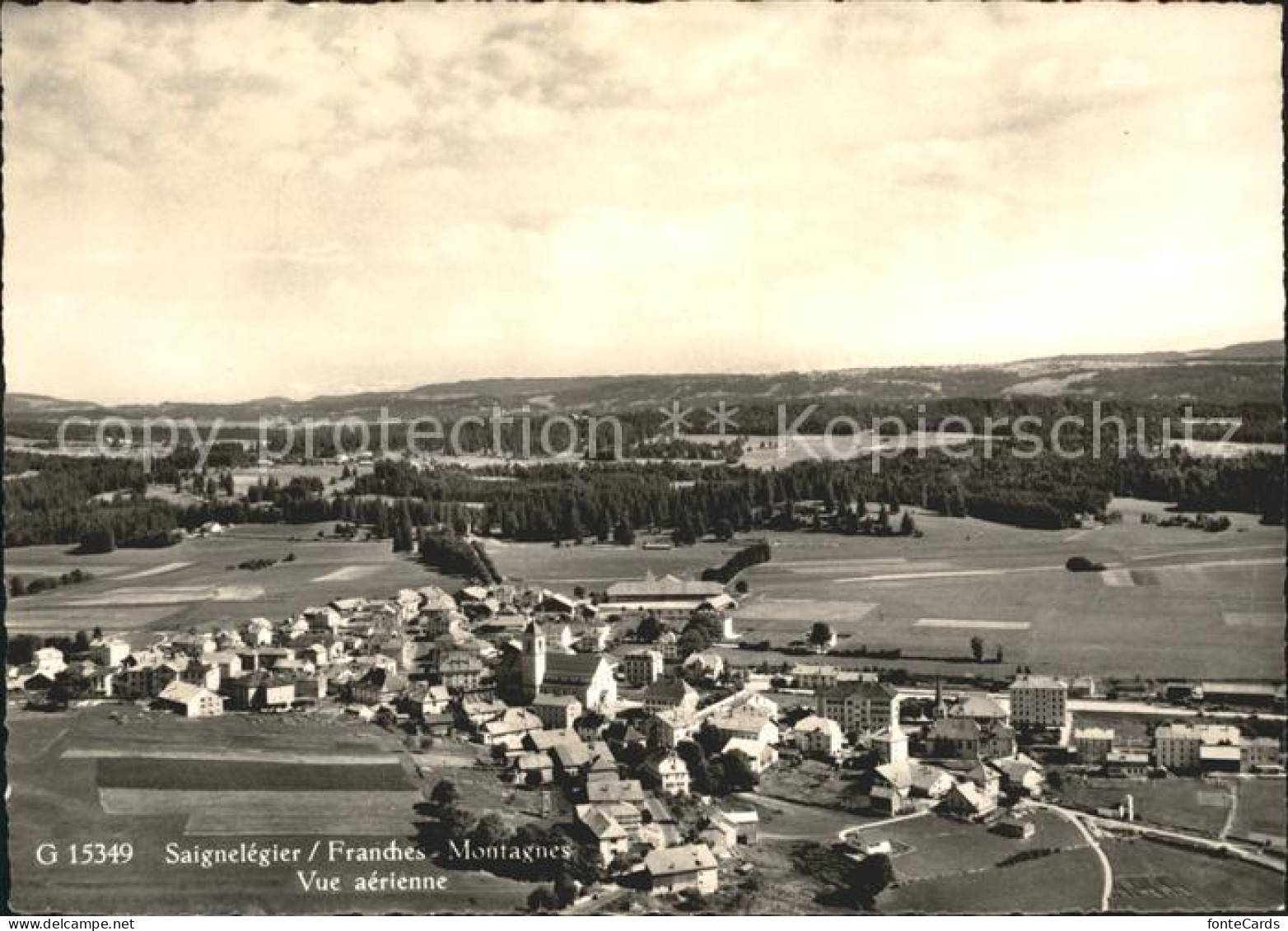 11655005 Saignelegier Franches Montagnes Vue Aerienne Saignelegier - Otros & Sin Clasificación