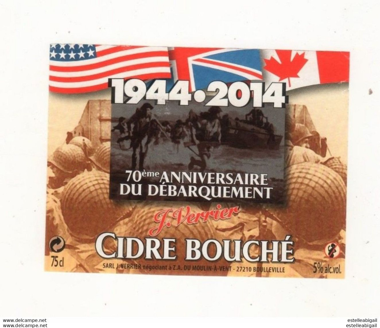 Cidre 70eme Anniversaire Du Debarquement - Other & Unclassified
