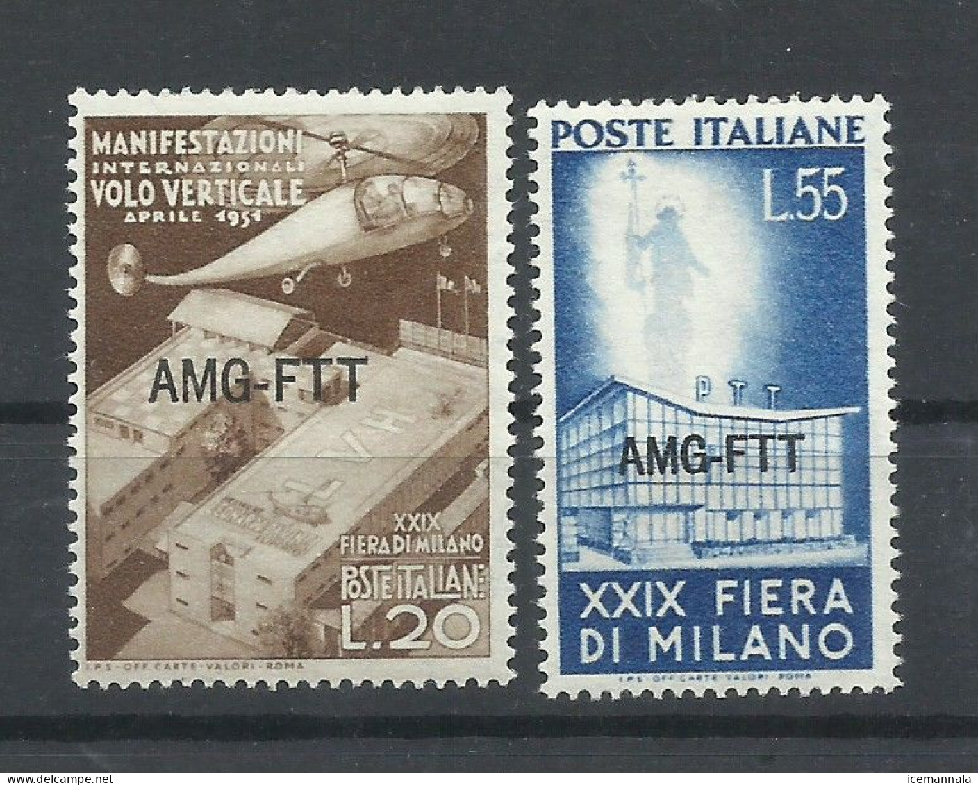 TRIESTE   YVERT  107/8   MNH  ** - Nuovi