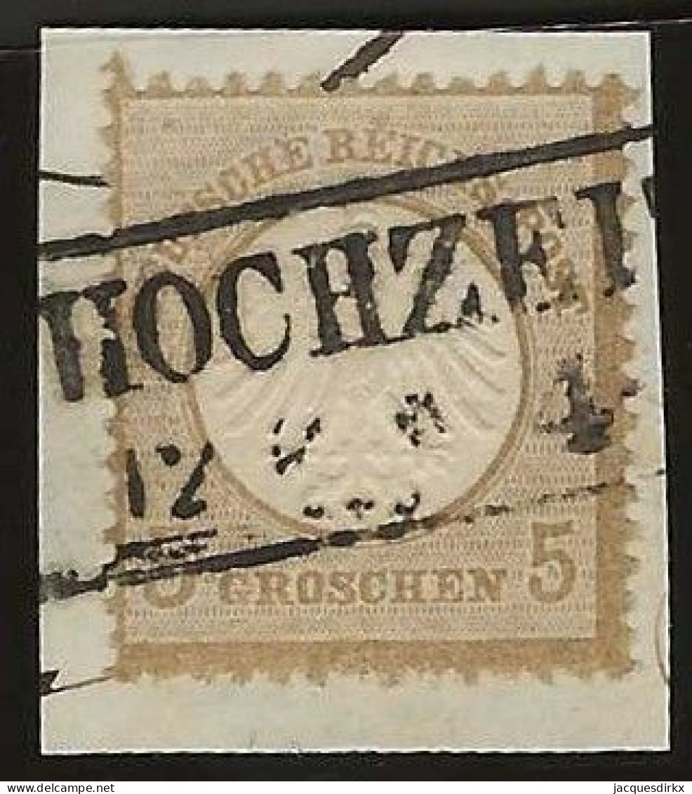 Deutsches Reich   .   Michel    .   6  (2 Scans)  .  Auf Papier  .    O     .     Gestempelt - Oblitérés