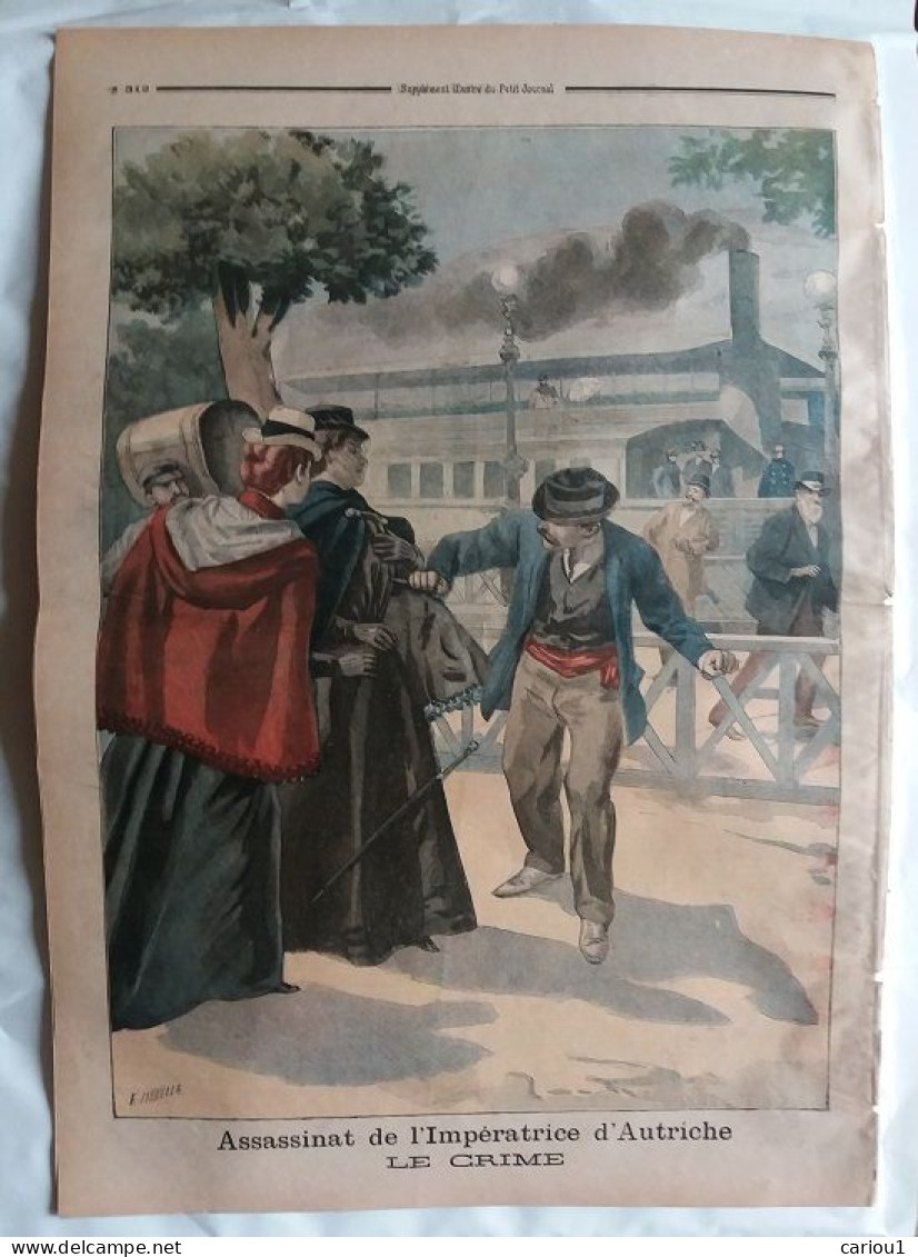 C1 Petit Journal MORT DE SISSI Elisabeth D AUTRICHE 1898  Port Inclus - 1801-1900