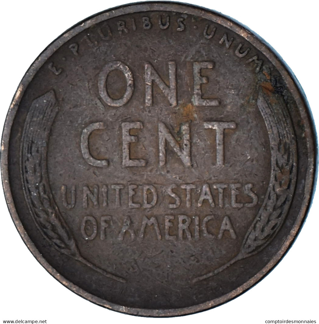 États-Unis, Cent, 1940 - 1909-1958: Lincoln, Wheat Ears Reverse