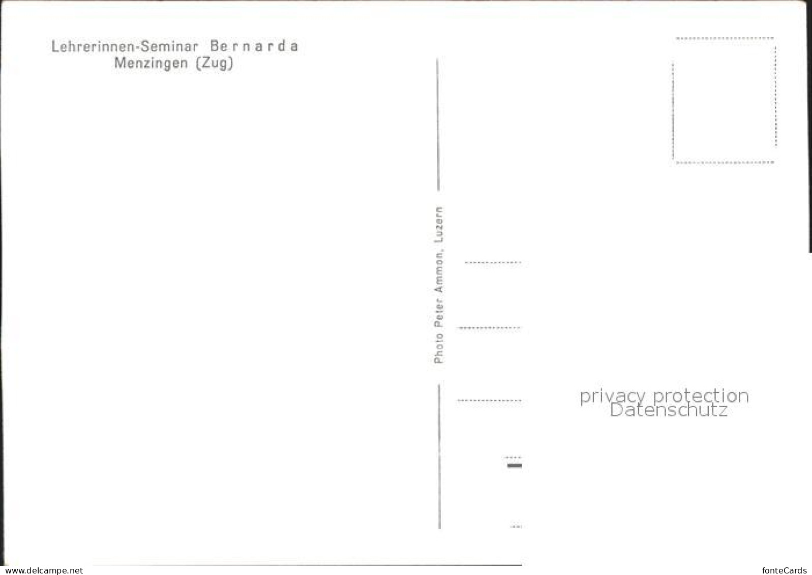 11654627 Menzingen Zug Lehrerinnen Seminar Bernarda Menzingen - Other & Unclassified