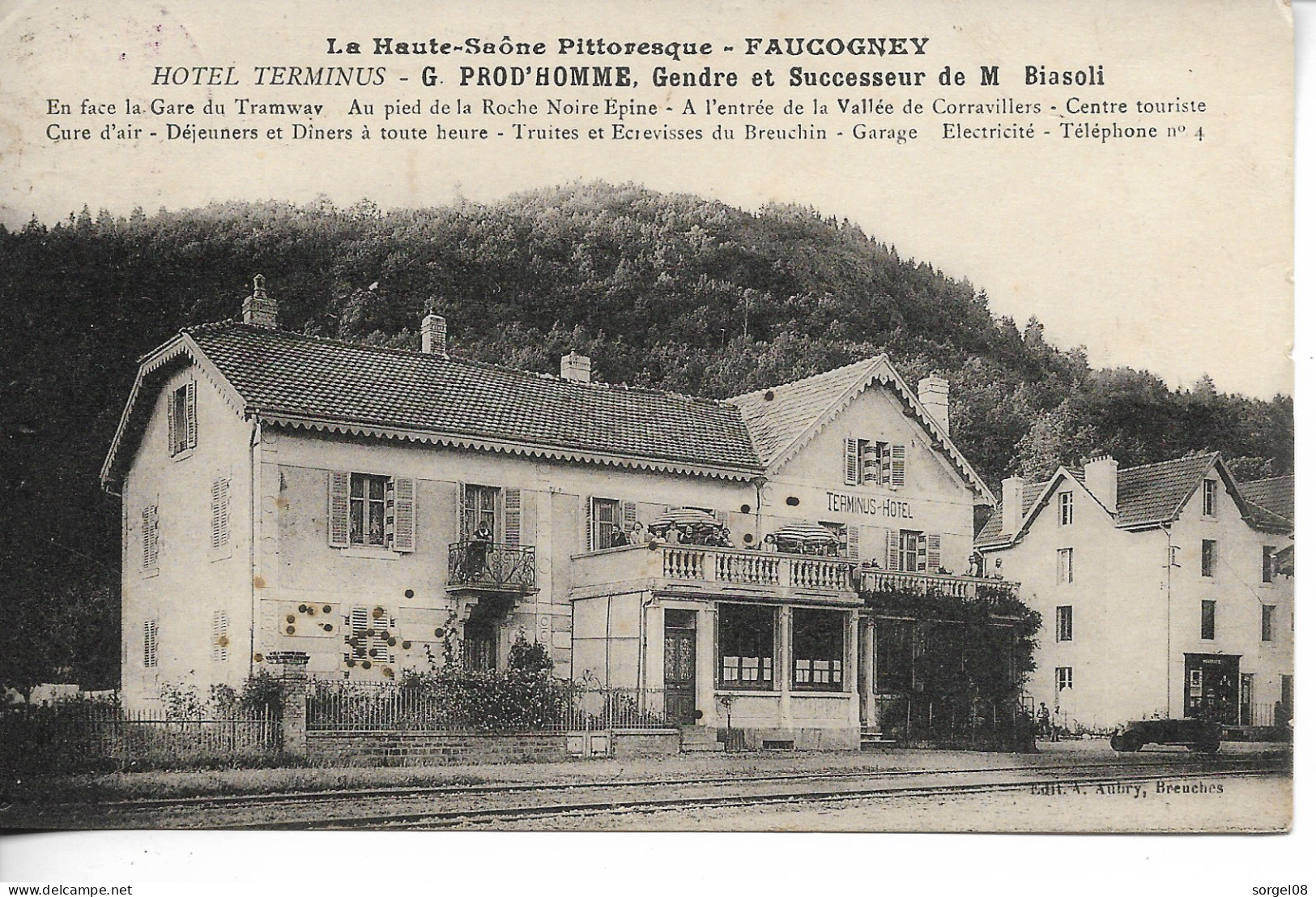 FAUCOGNEY Hôtel Terminus PROD'HOMME  BIASOLI - Faucogney