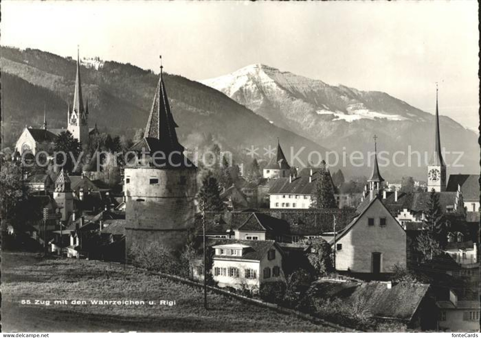 11654585 Zug ZG Mit Wahrzeichen Und Rigi Zug - Autres & Non Classés