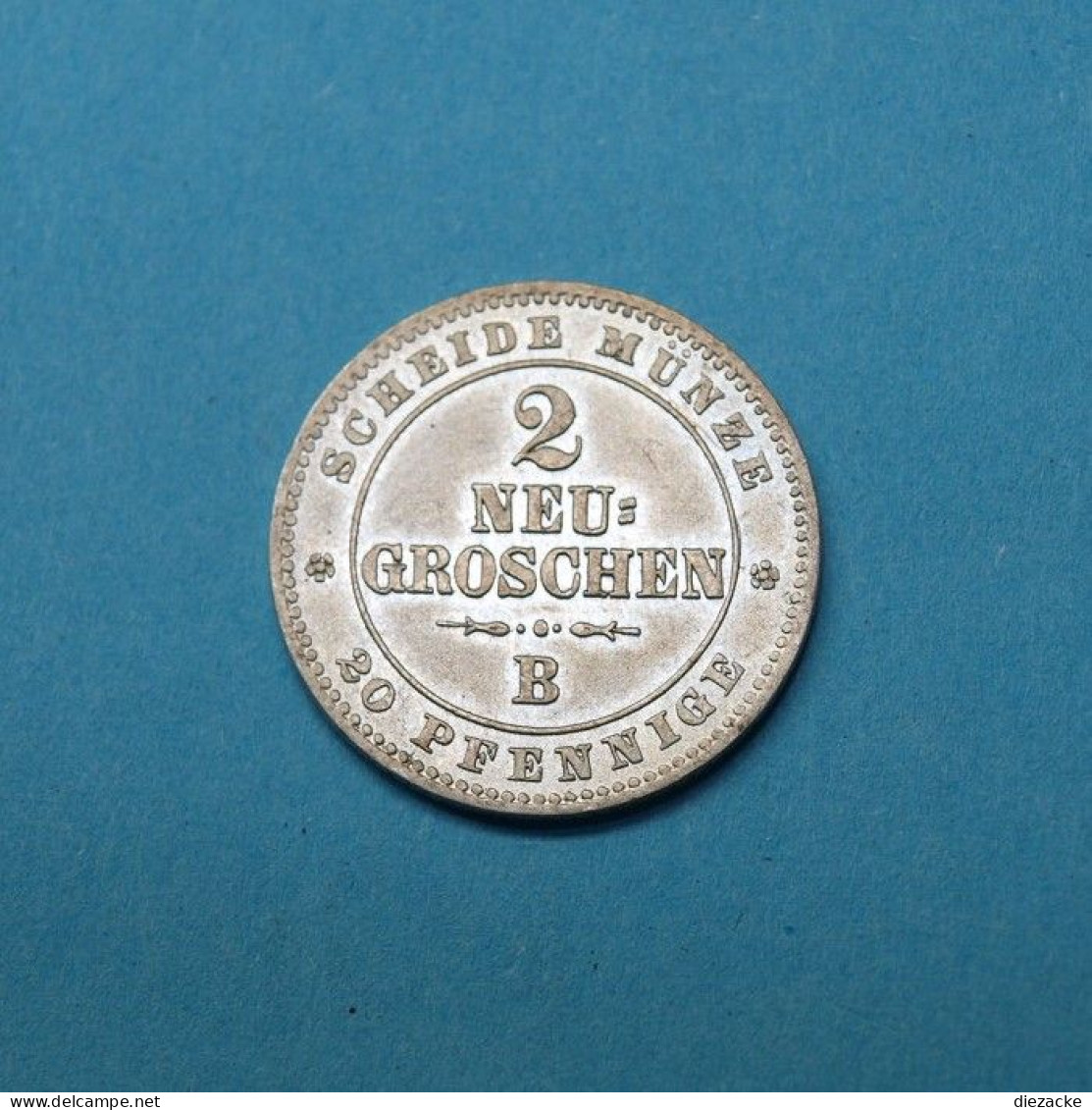 Sachsen 1864 2 Neu Groschen B (M4885 - Monedas Pequeñas & Otras Subdivisiones