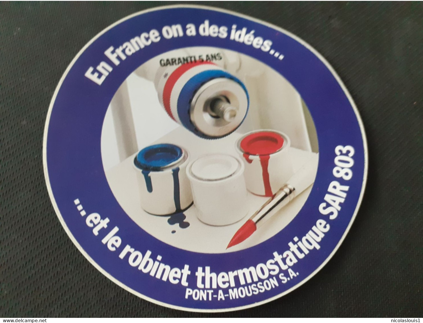 Autocollant Pont A Mousson Sa ,robinet Thermostatique - Autocollants