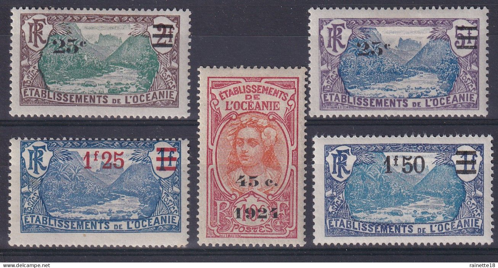 Océanie                         61/65 * - Unused Stamps