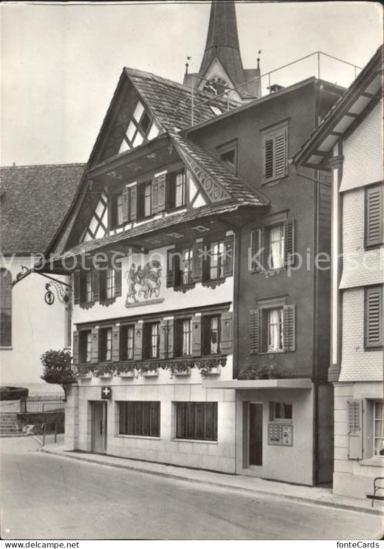 11654465 Menzingen Zug Gasthaus Loewen Und Post Menzingen - Otros & Sin Clasificación