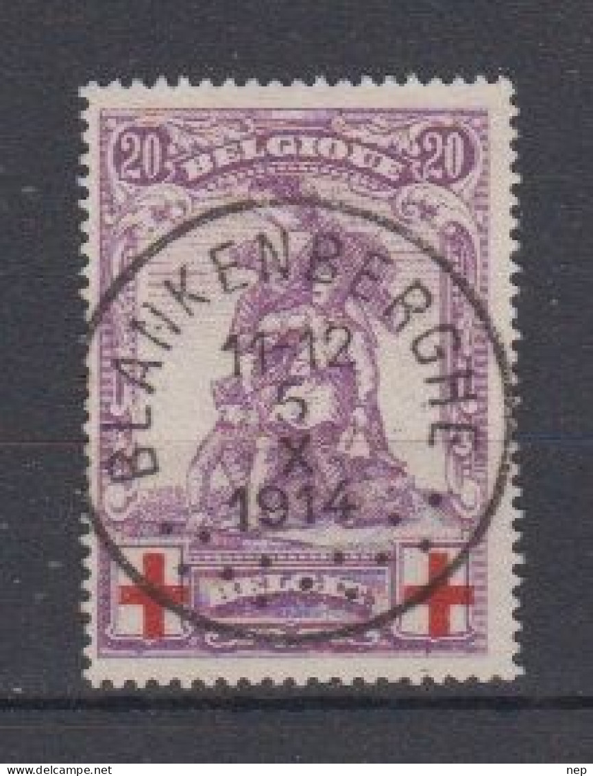 BELGIË - OBP - 1914 - Nr 128 (BLANKENBERGHE) - Gest/Obl/Us - 1914-1915 Croce Rossa